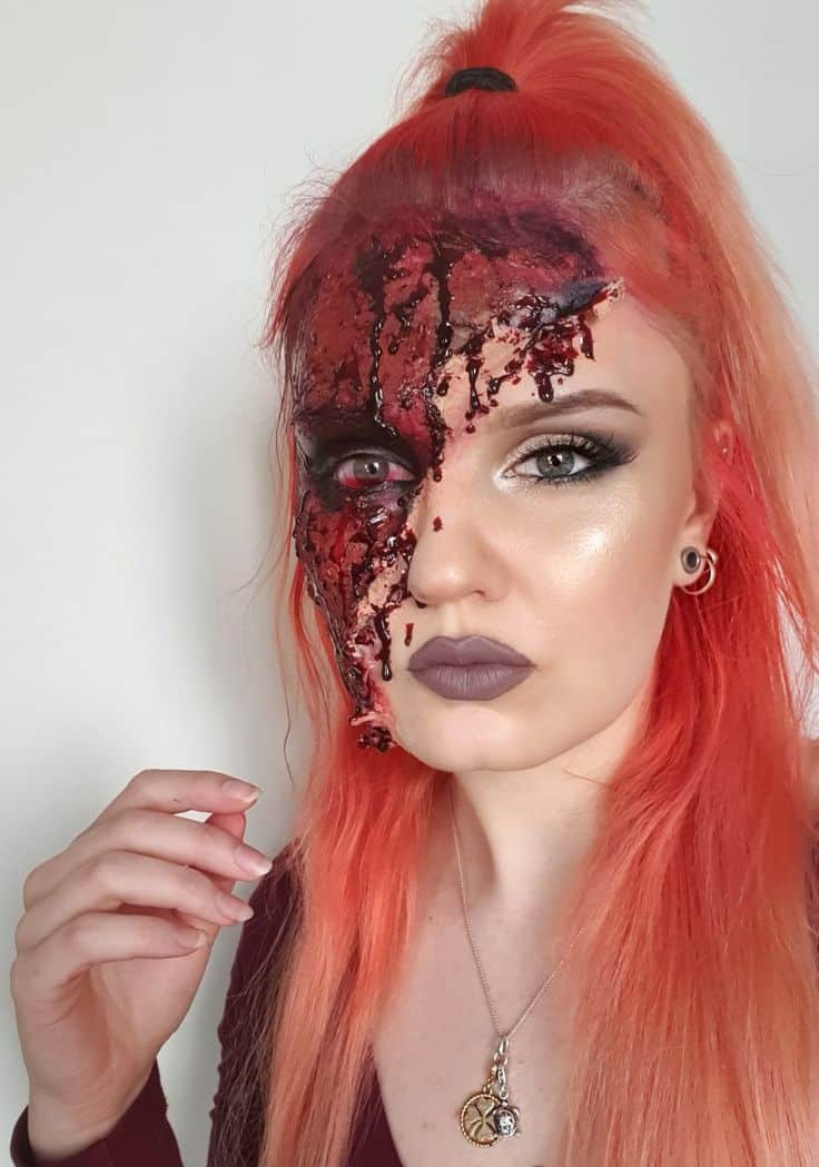 Halloween eye makeup