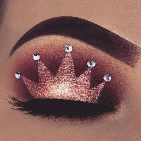 rhinestone eye makeup 