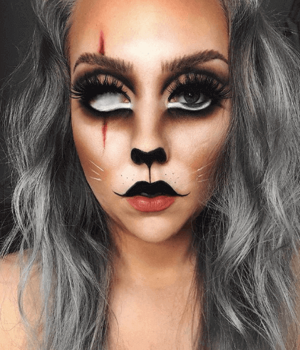 Halloween eye makeup