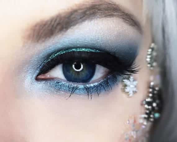 rhinestone eye makeup 