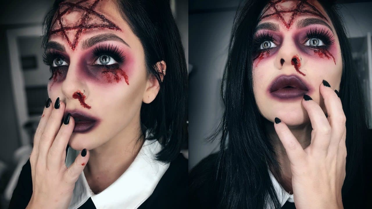 Halloween eye makeup