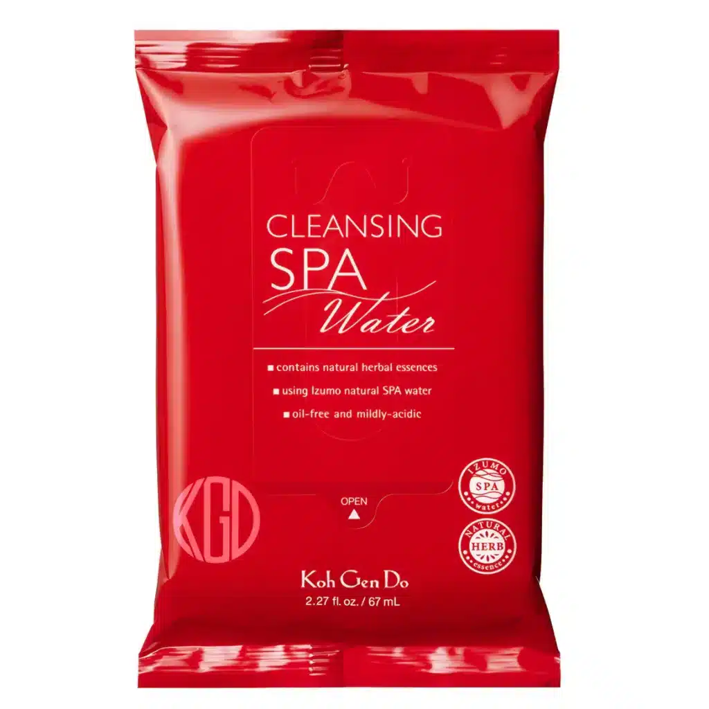 A view of the koh gen do makeup remover wipes