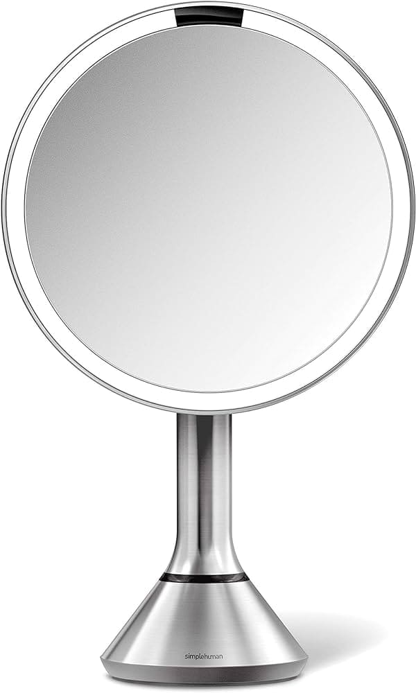 A view of the simple human sensor makeup mirror