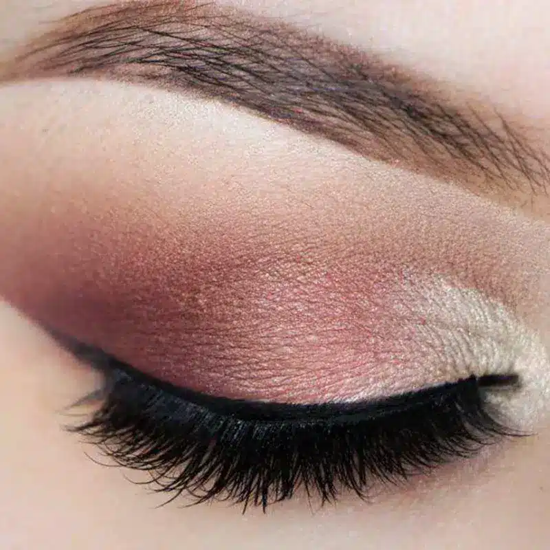 vintage rose makeup eye look