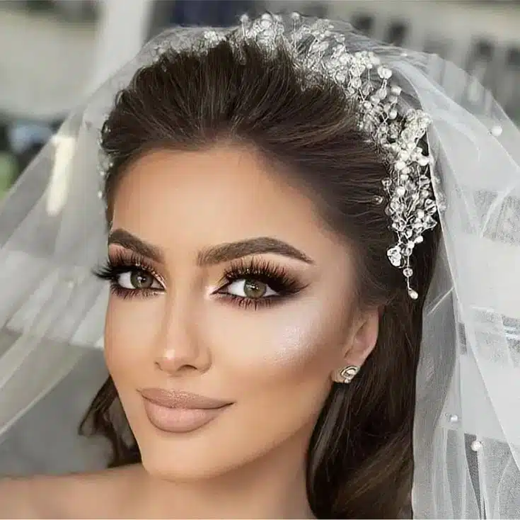 full glammed up bride